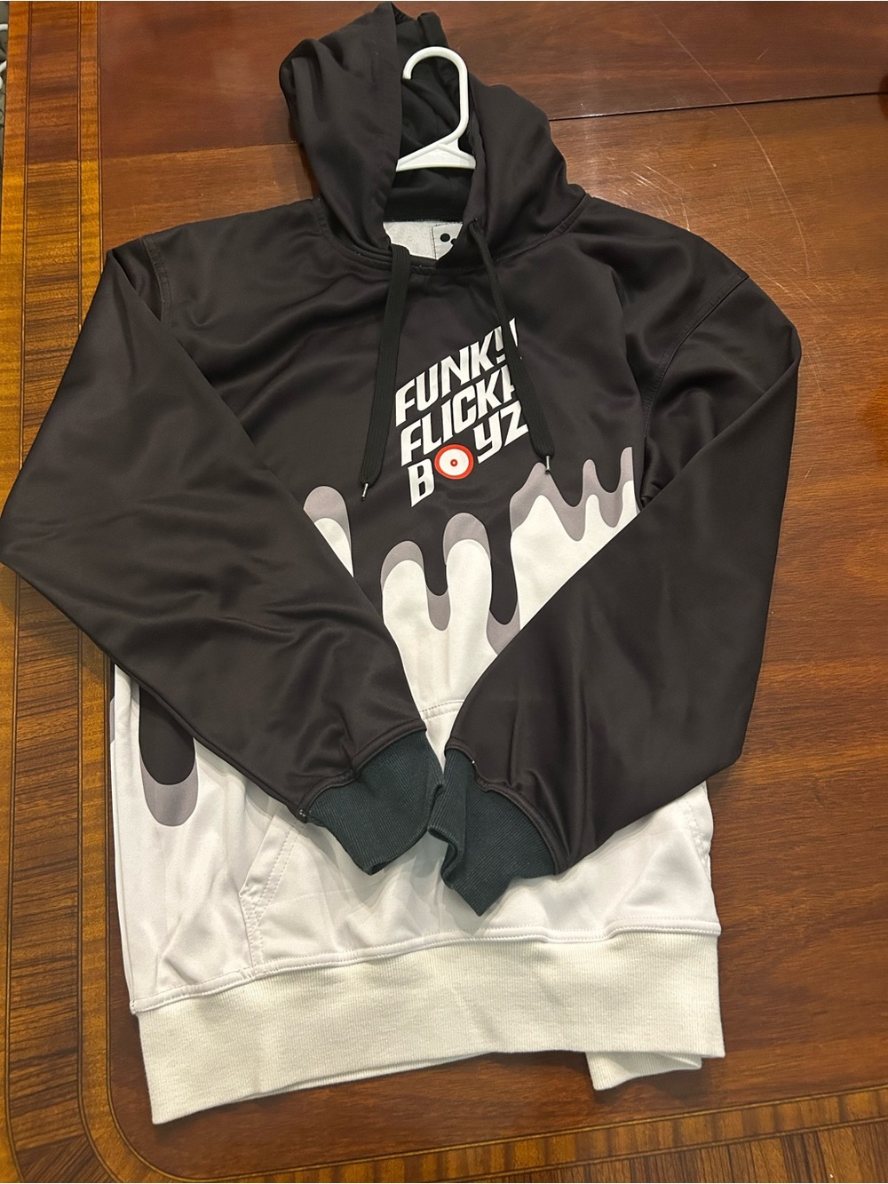 Black & White Hooded Sweatshirt
